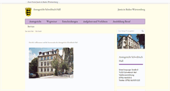 Desktop Screenshot of amtsgericht-schwaebisch-hall.de